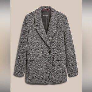Banana Republic Herringbone Double-Breasted Blazer size 2